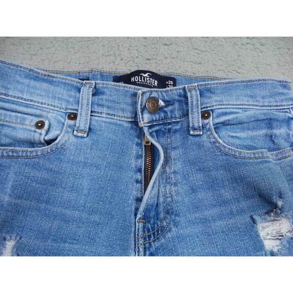 Hollister Jeans Mens Size 29 x 30 Blue Denim Slim Straight Leg Epic Flex Stretch - Picture 4 of 16